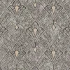 Bricoflor Art Deco Tapete Nostalgisch Schwarz Graue Jugendstil Vliestapete Im Vintage Stil Vlies Mustertapete Im antik Look für Esszimmer und Flur* Tapetenmuster
