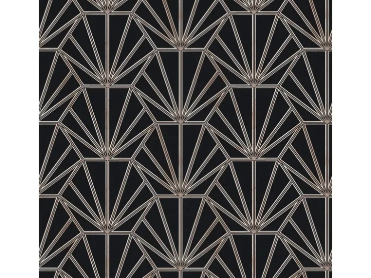 Bricoflor Art Deco Tapete in Schwarz und Grau Moderne Tapete Im 20er Jahre Stil Elegante Vliestapete Ideal für Schlafzimmer und Wohnzimmer* Dekorative Tapeten