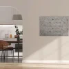 Bricoflor Badezimmer Deko Wandbilder In 120 X 80 Cm Leinwandbild In Steinoptik Hellgrau Ideal Für Küche Und Wohnzimmer