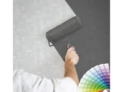 Bricoflor überstreichbare Tapete Geometrisch Vlies Mustertapete mit Struktur in Weiß Einfarbige Vliestapete Schlicht für Wohnzimmer und Büro