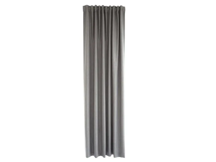 Bricoflor Blickdichter Vorhang mit Verdeckten Schlaufen Allen Kiesel* Türvorhänge
