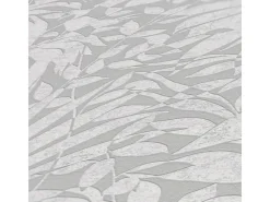 Bricoflor Blätter Tapete in Grau Silber Vlies Mustertapete für Schlafzimmer und Küche Metallic Vliestapete mit Palmenblättern