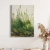 Bricoflor Botanik Bild In Grün Und Beige Leinwand Bild Mit Wiese Ideal Für Wohnzimmer Im Landhausstil Pflanzen Wandbild Im Vintage Stil Im Hochformat* Wanddekoration