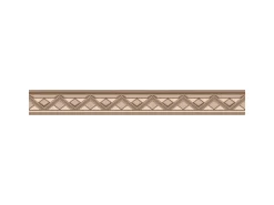 Bricoflor Braune Tapetenbordüre Selbstklebend Klassische Tapeten Bordüre mit Geometrischem Muster Vlies Wandbordüre für Küche und Esszimmer* Bordüren