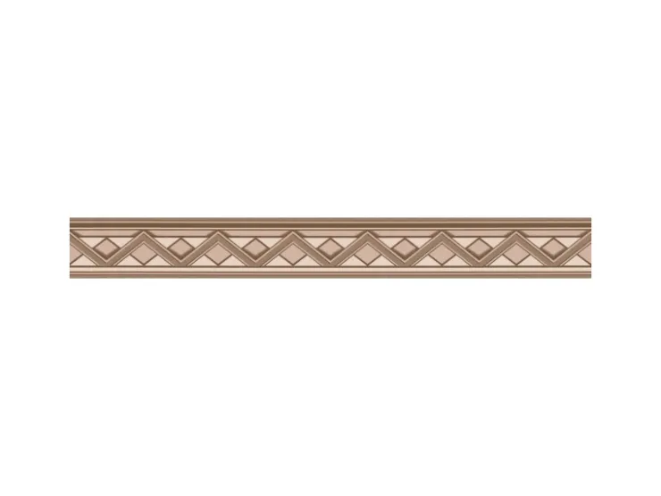 Bricoflor Braune Tapetenbordüre Selbstklebend Klassische Tapeten Bordüre mit Geometrischem Muster Vlies Wandbordüre für Küche und Esszimmer* Bordüren