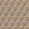 Bricoflor Bunte Tapete 60Er Jahre Retro Vliestapete Geometrisch Vlies Mustertapete In Leinenoptik Ideal Für Wohnzimmer Und Küche* Tapetenmuster