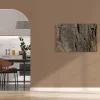 Bricoflor 3D Bild Mit Felsen Grau Braun Leinwandbild In Steinoptik Für Schlafzimmer Und Wohnzimmer Wandbild In Steinoptik* Wanddekoration