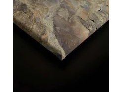 Bricoflor 3D Bild Mit Felsen Grau Braun Leinwandbild In Steinoptik Für Schlafzimmer Und Wohnzimmer Wandbild In Steinoptik* Wanddekoration
