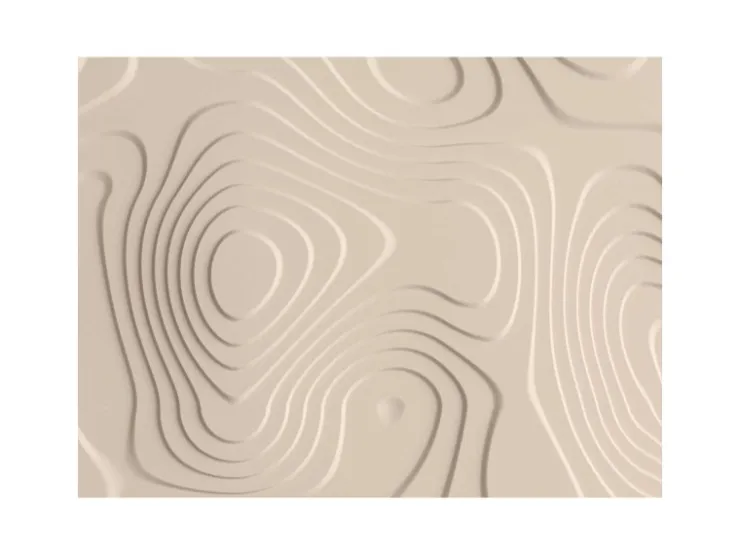 Bricoflor 3D Tapete Grafisch Beige Vliestapete Für Büro Und Schlafzimmer Digitaldruck Fototapete Im Boho Stil Modern