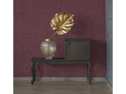 Bricoflor Florale Tapete in Bordeaux Vintage Vliestapete Kleines Muster in Aubergine Vlies Mustertapete Dezent in Beere Ideal für Ess und Wohnzimmer* Tapetenmuster