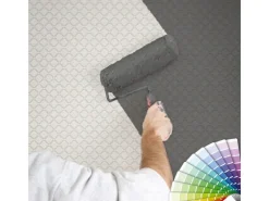 Bricoflor Geometrische Tapete überstreichbar Weiße Vlies Mustertapete Zum überstreichen für Büro und Schlafzimmer Einfarbige Vliestapete Skandinavisch* Überstreichbare Tapeten|Tapetenmuster