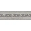 Bricoflor Graue Tapeten Bordüre 17 Cm Breit Ornament Tapetenborte Ideal für Wohnzimmer und Schlafzimmer Barock Tapetenborte in Grau und Beige