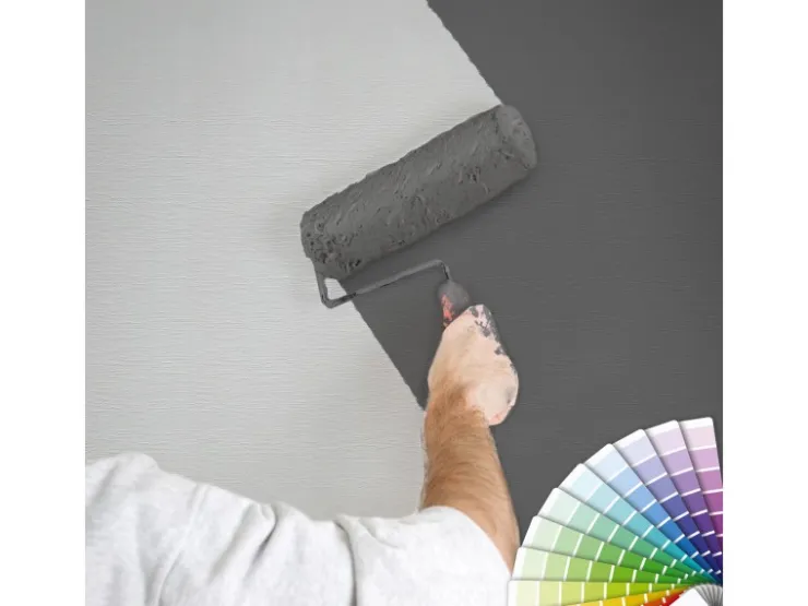 Bricoflor Hellgraue Tapete mit Struktur Einfarbige Wohnzimmer und Büro Vliestapete überstreichbar Graue Vlies Strukturtapete Hell zum überstreichen