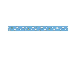 Bricoflor Kinderzimmer Bordüre mit Wolken und Sonne Hellblaue Bordüre für Babyzimmer Von Jungen und Mädchen Kinder Tapeten Bordüre 5 Cm Breit* Tapezierzubehör