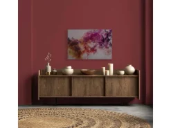 Bricoflor Leinwand Moderne Kunst Pink Orange Pixel Bild Mit Farbverlauf Geometrisch Für Schlafzimmer Wandbild In 120 X 80 Cm* Wanddekoration