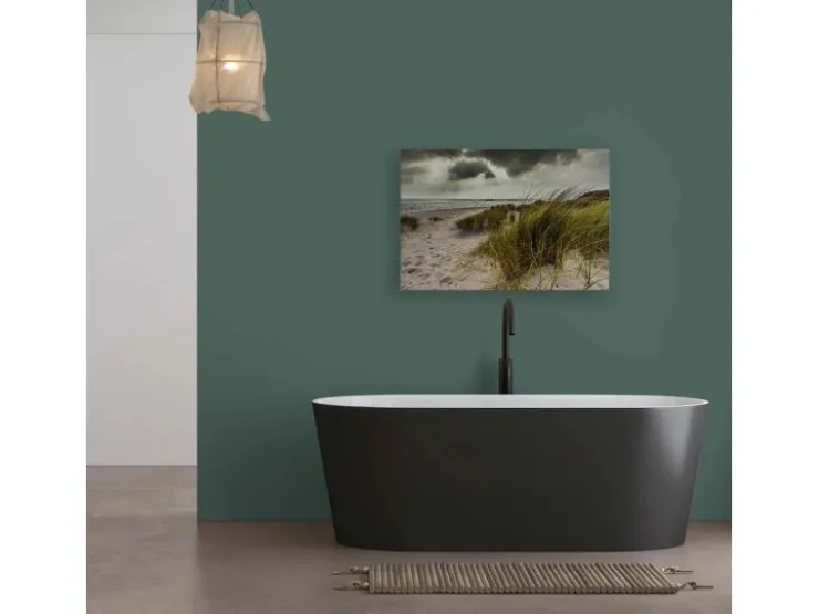 Bricoflor Leinwandbild Dünenlandschaft In 120 X 80 Cm Deko Wandbild Strand Meer Für Wohnzimmer Und Büro Ostsee Bild Maritim* Wanddekoration