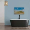 Bricoflor Leinwandbild Dünen Strand Meer Wandbild Ostsee Mit Küstenlandschaft Deko Bild Maritim Für Schlafzimmer In 90 X 60 Cm* Wanddekoration