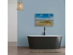 Bricoflor Leinwandbild Dünen Strand Meer Wandbild Ostsee Mit Küstenlandschaft Deko Bild Maritim Für Schlafzimmer In 90 X 60 Cm* Wanddekoration
