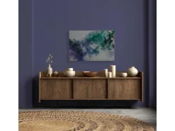 Bricoflor Leinwandbild Grün Blau Pixel Bild Geometrisch Mit Farbverlauf Modern Schlafzimmer Und Teenager Wandbild 120 X 80 Cm* Wanddekoration
