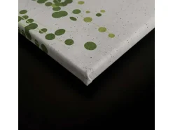 Bricoflor Leinwandbild Mit Pflanzen Grün Weiß Deko Wandbild Für Schlafzimmer Und Küche Pflanzenwand Auf Bild In 120 X 80 Cm* Wanddekoration