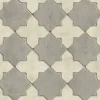 Bricoflor Marokkanische Tapete Weiß Grau Vlies Mosaiktapete Orientalisch für Küche und Bad Arabische Vliestapete in Mosaik Fliesenoptik im Orient Stil* Tapezierzubehör