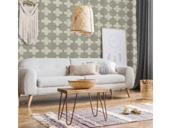 Bricoflor Marokkanische Tapete Weiß Grau Vlies Mosaiktapete Orientalisch für Küche und Bad Arabische Vliestapete in Mosaik Fliesenoptik im Orient Stil* Tapezierzubehör