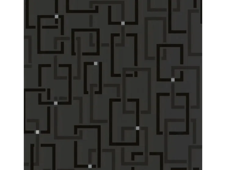 Bricoflor Moderne Tapete anthrazit Schwarz Geometrische Vliestapete mit Muster aus Vinyl Schwarze Wandtapete Ideal für Wohnzimmer und Küche* Dekorative Tapeten