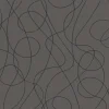 Bricoflor Moderne Tapete Abstrakt Graue Vliestapete mit Geschwungene Linien Muster Vlies Mustertapete mit Vinyl Ideal für Küche und Wohnzimmer* Tapetenmuster