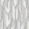 Bricoflor Moderne Tapete für Schlafzimmer in Grau Silber Geometrische Vliestapete mit 3D Metallic Effekt Vlies Mustertapete in Hellgrau* Tapetenmuster