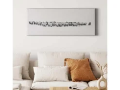 Bricoflor Schaf Bild In Winterlandschaft Tierfotografie Bild Auf Leinwand Ideal Für Schlafzimmer Weißes Wandbild Mit Tier Motiv Im Winter Stil* Wanddekoration