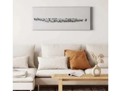 Bricoflor Schaf Bild In Winterlandschaft Tierfotografie Bild Auf Leinwand Ideal Für Schlafzimmer Weißes Wandbild Mit Tier Motiv Im Winter Stil* Wanddekoration