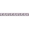 Bricoflor Selbstklebende Tapetenbordüre in Lila Blätter Bordüre Ideal für Küche und Badezimmer Florale Wandbordüre aus Vlies und Vinyl* Bordüren