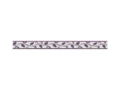 Bricoflor Selbstklebende Tapetenbordüre in Lila Blätter Bordüre Ideal für Küche und Badezimmer Florale Wandbordüre aus Vlies und Vinyl* Bordüren