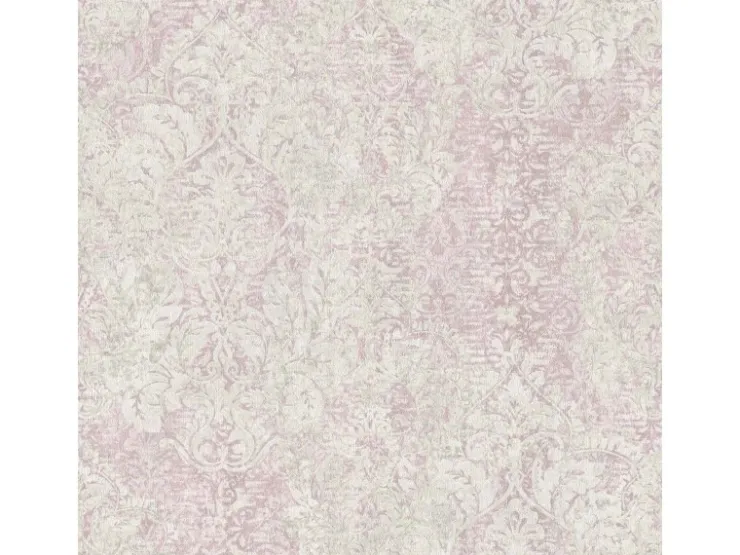 Bricoflor Shabby Tapete in Weiß Rosa Esszimmer und Schlafzimmer Vliestapete mit Vintage Ornament Nostalgische Vlies Mustertapete mit Vinyl Romantisch* Tapetenmuster