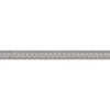 Bricoflor Silber Glitzer Tapeten Bordüre Selbstklebende Tapetenbordüre Ideal für Badezimmer und Küche Ornament Tapetenborte aus Vlies und Vinyl* Bordüren