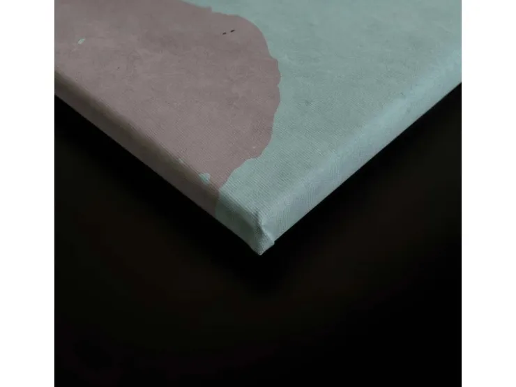 Bricoflor Skandinavisches Leinwandbild In Pastellfarben Wohn Und Schlafzimmer Bild Auf Leinwand Im Scandi Stil Modernes Wandbild Mit Abstraktem Muster