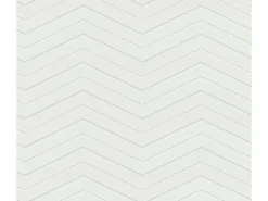 Bricoflor Tapete mit Zackzack Muster Weiße Tapete überstreichbar Moderne Vliestapete Ideal für Kinderzimmer und Wohnzimmer* Überstreichbare Tapeten