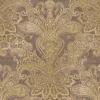 Bricoflor Tapete Orientalisches Muster Paisley Vliestapete mit Ornamenten Braun Gold Ideal für Wohnzimmer und Schlafzimmer* Tapetenmuster