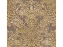 Bricoflor Tapete Orientalisches Muster Paisley Vliestapete mit Ornamenten Braun Gold Ideal für Wohnzimmer und Schlafzimmer* Tapetenmuster