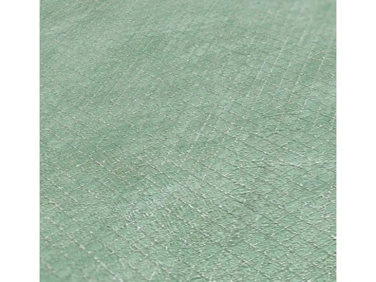 Bricoflor Tapete Salbeigrün mit Muster Vliestapete mit Metallic Effekt in Hellgrün Ideal für Wohnzimmer und Schlafzimmer