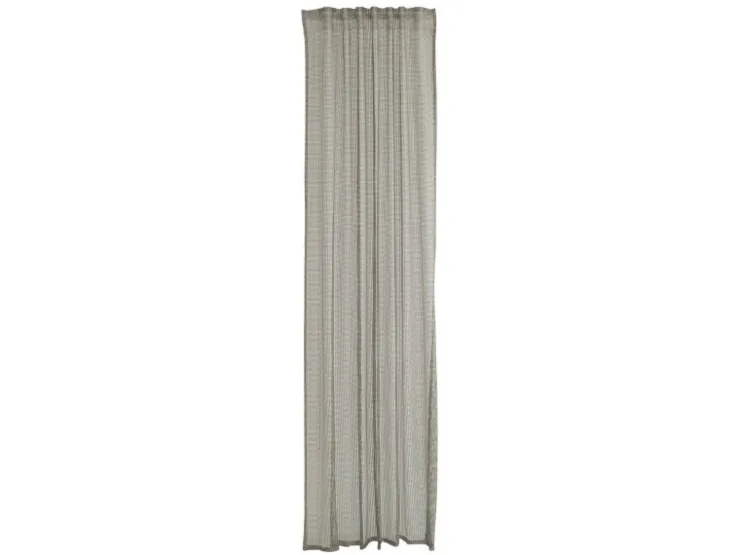 Bricoflor Transparenter Vorhang mit Verdeckten Schlaufen Neta Beige