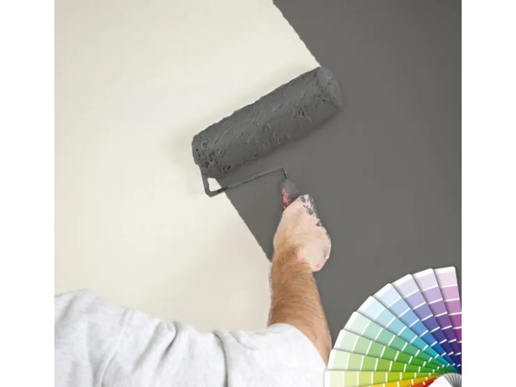 Bricoflor Uni Tapete Hell Weiße Vliestapete Einfarbig zum überstreichen Wohnzimmer und Schlafzimmer Wandtapete mit Vinyl überstreichbar* Überstreichbare Tapeten