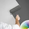 Bricoflor Vlies Strukturtapete Weiß Einfarbige Tapete in Leinenoptik überstreichbar Uni Vliestapete Schlicht zum überstreichen für Wohnzimmer und Bad* Überstreichbare Tapeten
