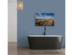 Bricoflor Wandbild Dünen Strand Meer Leinwandbild Ostsee Motiv Deko Bild Maritim Für Wohnzimmer Und Schlafzimmer 120 X 80 Cm* Wanddekoration