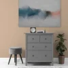 Bricoflor Wandbild 90X60 Cm Quer Deko Leinwandbild Für Büro Und Schlafzimmer Bild Mit Farbverlauf In Weiß Blau Rot Auf Leinwand* Wanddekoration