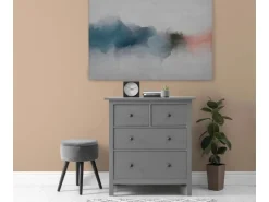 Bricoflor Wandbild 90X60 Cm Quer Deko Leinwandbild Für Büro Und Schlafzimmer Bild Mit Farbverlauf In Weiß Blau Rot Auf Leinwand* Wanddekoration