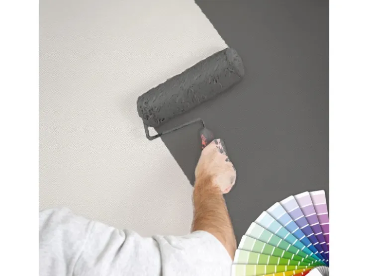 Bricoflor Weiße Tapete überstreichbar Uni Vliestapete Schlicht Ideal zum überstreichen Einfarbige Vlies Wandtapete Hell für Wohnzimmer und Küche