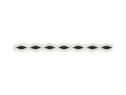 Bricoflor Wellen Tapeten Bordüre in Schwarz Weiß Moderne Tapetenbordüre mit Streifen Selbstklebend Vlies Wandbordüre mit Vinyl