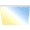 Brilo CCT LED Panel 21 W Sternenhimmel Rahmenlos mit Leuchtkante 38 cm Weiß