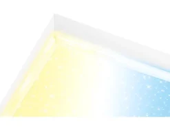 Brilo CCT LED Panel 21 W Sternenhimmel Rahmenlos mit Leuchtkante 38 cm Weiß